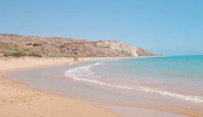 Une belle plage dans le sud de la Sicile