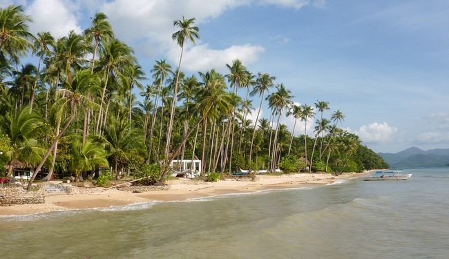 Plage de rêve en Asie aux Philippines