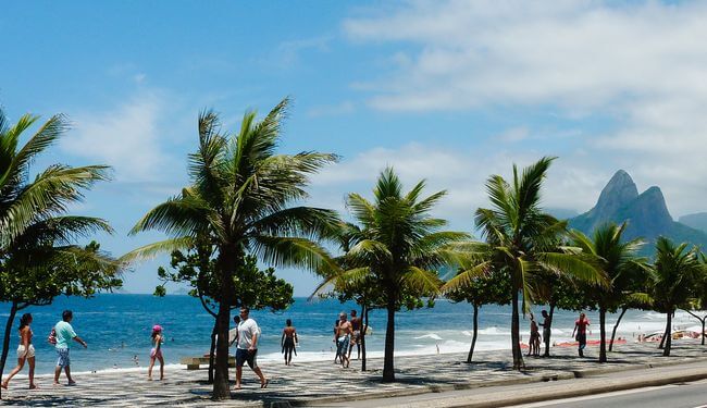 Plage d’Ipanema au Brésil