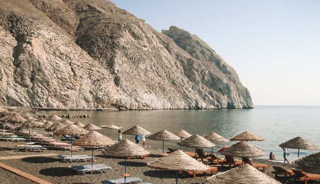 Plage de Santorin Perissa