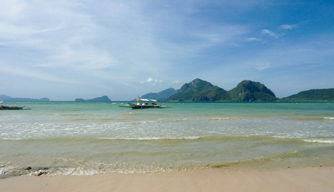 Plage non touristique en Asie