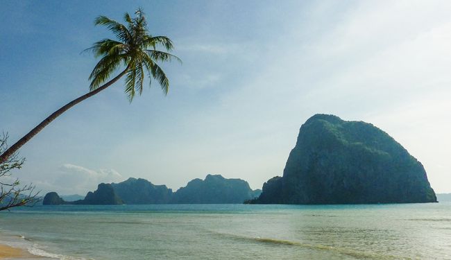 Une plage paradisiaque en Asie aux Philippines