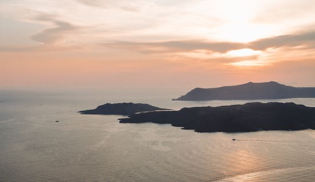 Coucher de soleil à Santorin