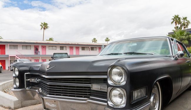 Vieille voiture américaine à Las Vegas