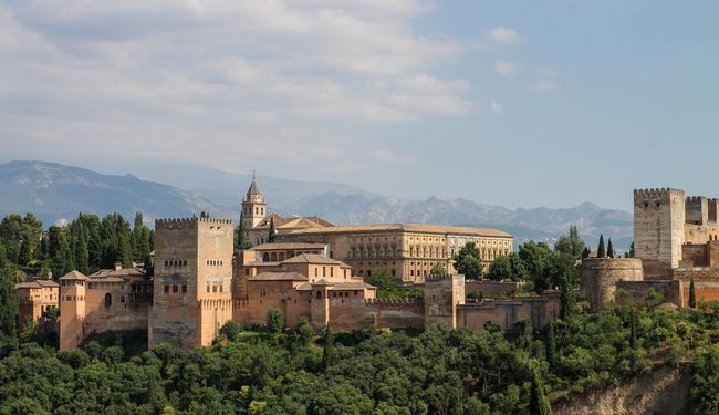 Vue sur l'Alhambra de Grenade