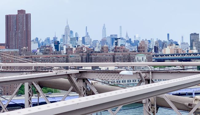 Vue depuis le pont de Brooklyn