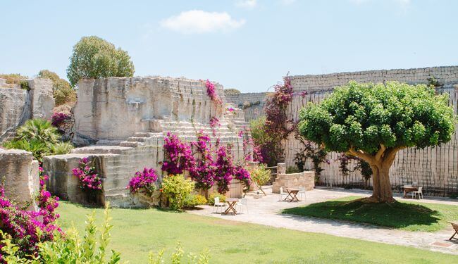 Jardin de l’Hotel delle Cave à Favignana