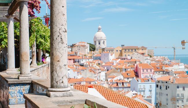 Vue sur Lisbonne depuis le miradouro de Santa Luzia