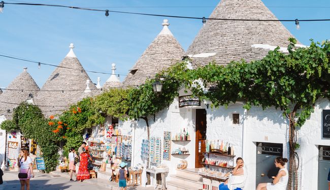 Les trulli du quartier Rione Monti à Alberobello