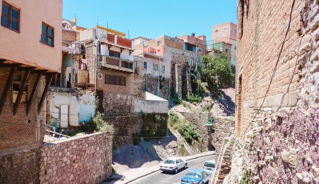 Route dans un tunnel minier à Guanajuato